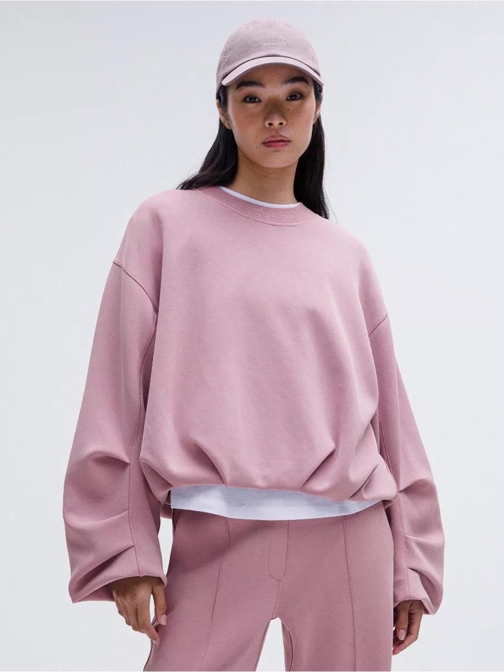 lululemon athletica Rose Pink Oversized Crewneck Sweatshirt